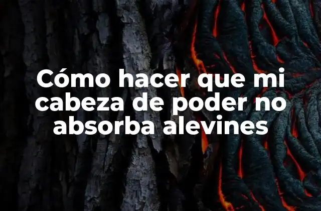 Cómo funciona la cabeza de poder y por qué absorbe alevines