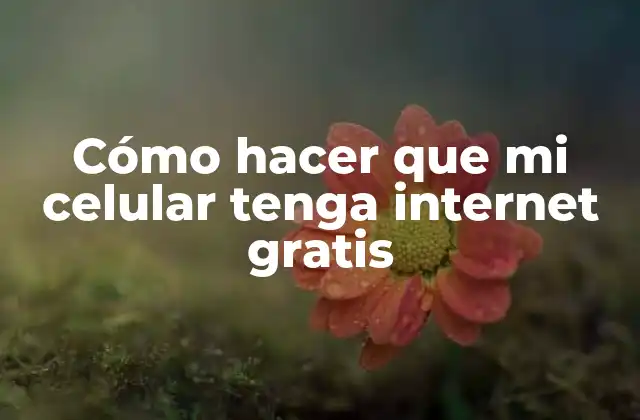 Cómo Hacer que Mi Celular Tenga Internet Gratis 2 Cómo hacer que mi celular tenga internet gratis