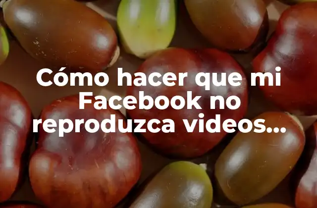 ¿Qué es la reproducción automática de videos en Facebook?