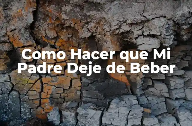 Como Hacer que Mi Padre Deje de Beber 2 ¿Qué es el Alcoholismo y Cómo Afecta a la Familia?