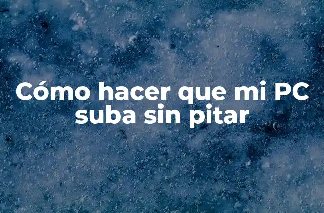 Cómo hacer que mi PC suba sin pitar