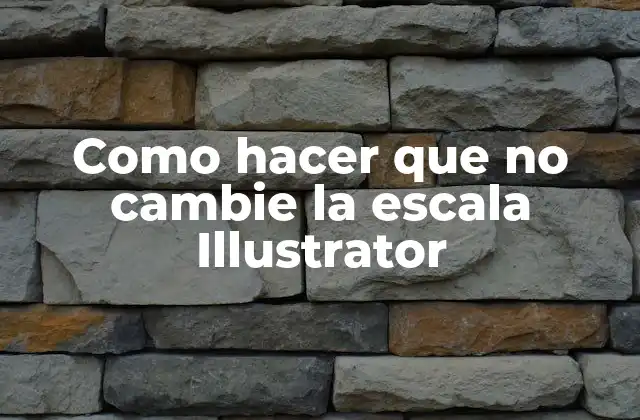 ¿Qué es la escala en Illustrator?