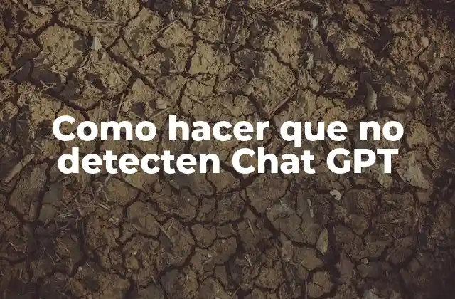 Como Hacer que No Detecten Chat Gpt 2 ¿Qué es Chat GPT y cómo detecta el contenido generado?