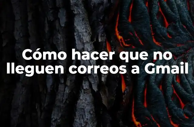 Cómo Hacer que No Lleguen Correos a Gmail