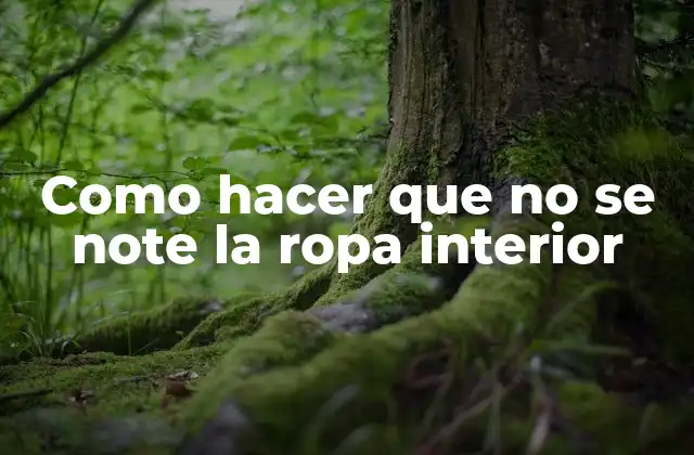 Como Hacer que No Se Note la Ropa Interior 2 Como hacer que no se note la ropa interior