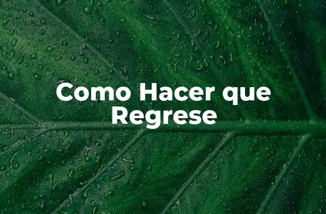Como Hacer que Regrese 2 ¿Qué es el Amor y Cómo Funciona?