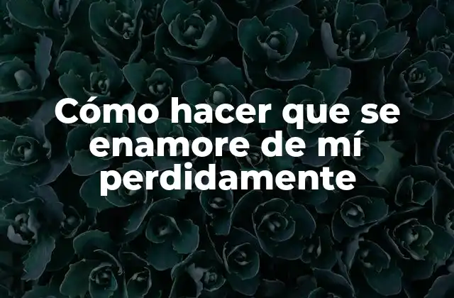 Cómo Hacer que Se Enamore de Mí Perdidamente