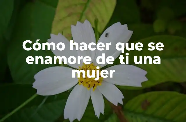 Cómo Hacer que Se Enamore de Ti una Mujer