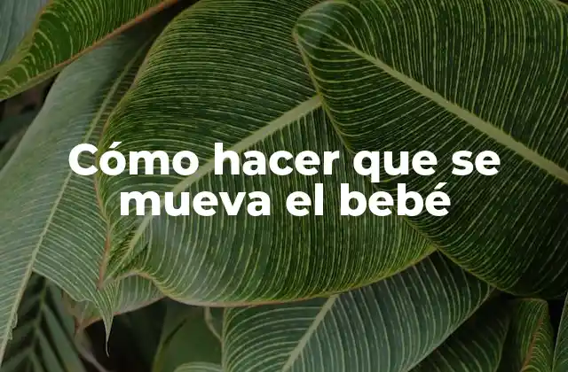 Cómo Hacer que Se Mueva el Bebé