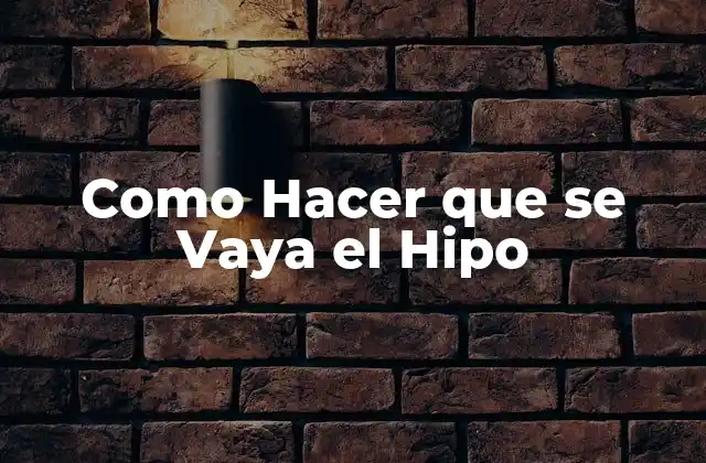 Como Hacer que Se Vaya el Hipo
