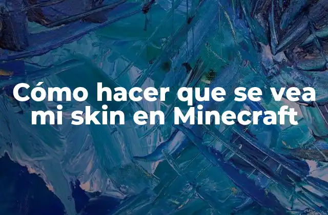 Cómo Hacer que Se Vea Mi Skin en Minecraft 2 ¿Qué es un skin en Minecraft?