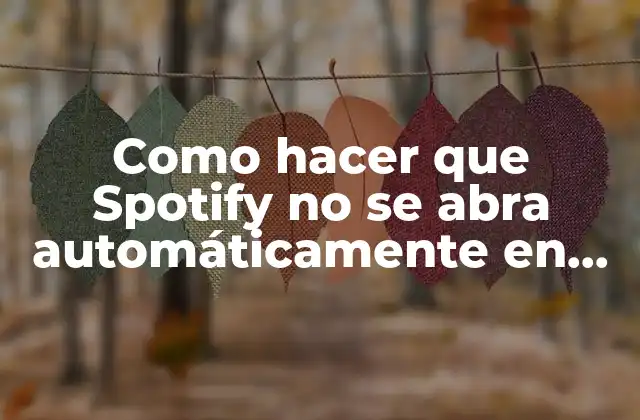 Como Hacer que Spotify No Se Abra Automáticamente en Mac