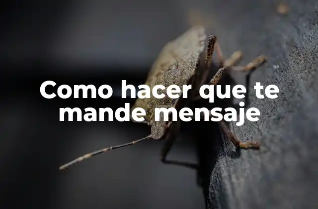 Como Hacer que Te Mande Mensaje 2 Como hacer que te mande mensaje