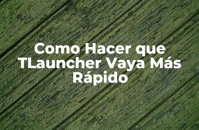 Como Hacer que Tlauncher Vaya Más Rápido 2 ¿Qué es TLauncher y Cómo Funciona?