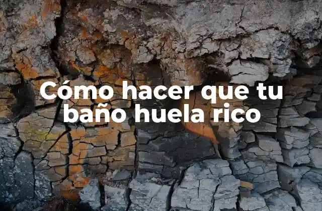 Cómo Hacer que Tu Baño Huela Rico