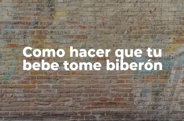 Como Hacer que Tu Bebe Tome Biberón 2 Qué es un biberón y cómo funciona