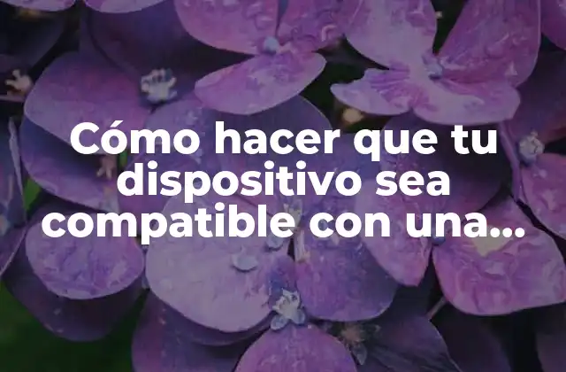 Cómo Hacer que Tu Dispositivo Sea Compatible con una Aplicación