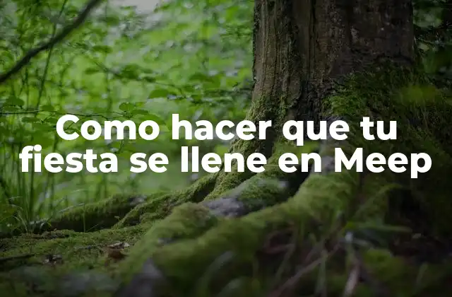 Como Hacer que Tu Fiesta Se Llene en Meep