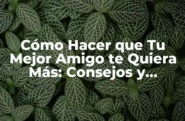 Cómo Hacer que Tu Mejor Amigo Te Quiera Más: Consejos y Técnicas Efectivas