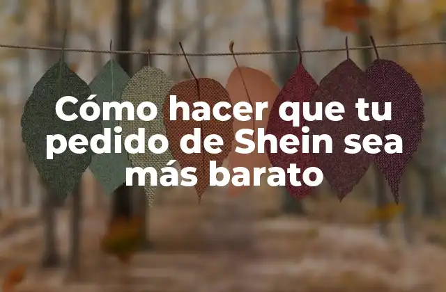 Cómo Hacer que Tu Pedido de Shein Sea Más Barato