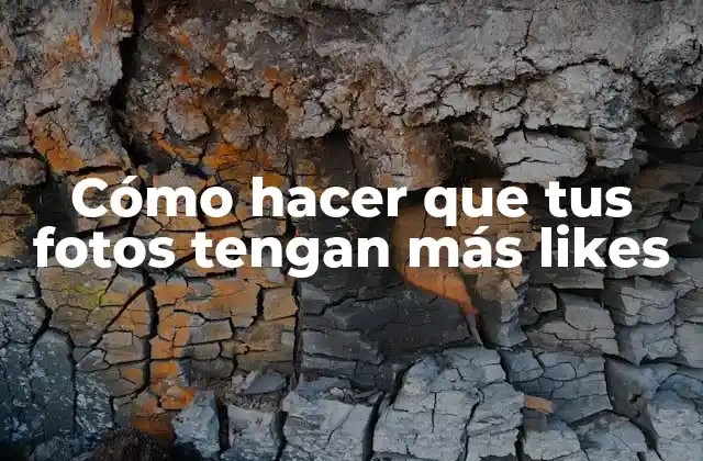 Cómo Hacer que Tus Fotos Tengan Más Likes