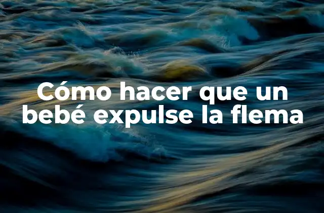 Cómo Hacer que un Bebé Expulse la Flema 2 Qué es la flema y por qué es importante ayudar a un bebé a expulsarla