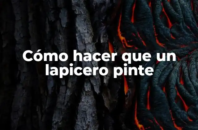 Cómo Hacer que un Lapicero Pinte 2 Cómo hacer que un lapicero pinte