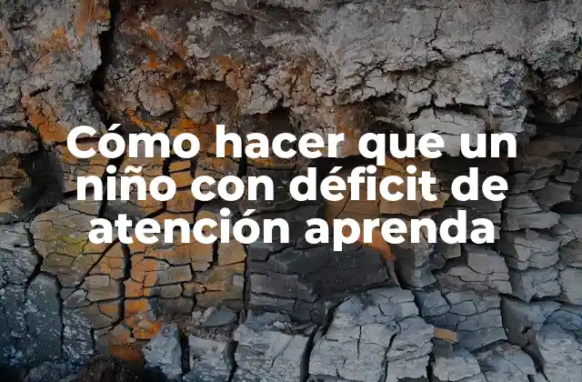 Cómo Hacer que un Niño con Déficit de Atención Aprenda