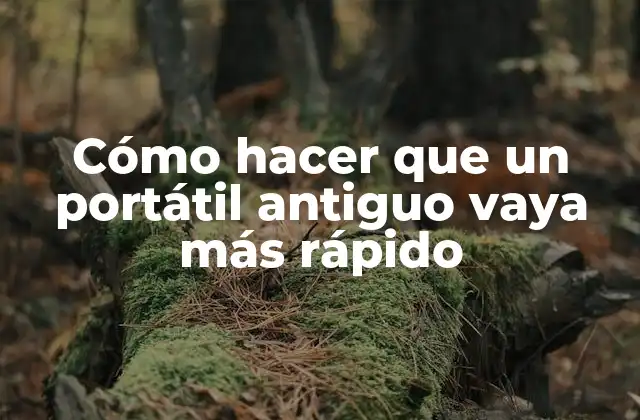 Cómo Hacer que un Portátil Antiguo Vaya Más Rápido