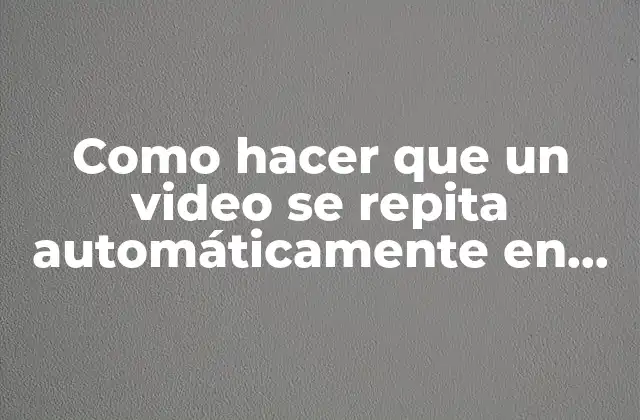 Repetir un video automáticamente en Premiere