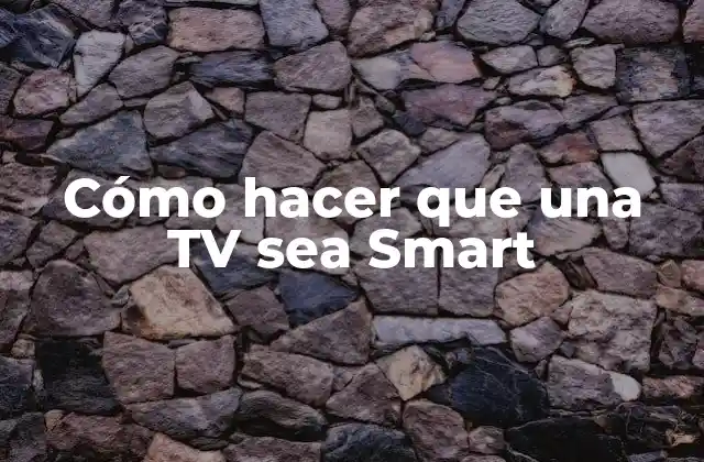 Cómo Hacer que una Tv Sea Smart 2 ¿Qué es una TV Smart y para qué sirve?