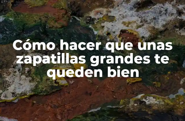 Cómo Hacer que unas Zapatillas Grandes Te Queden Bien