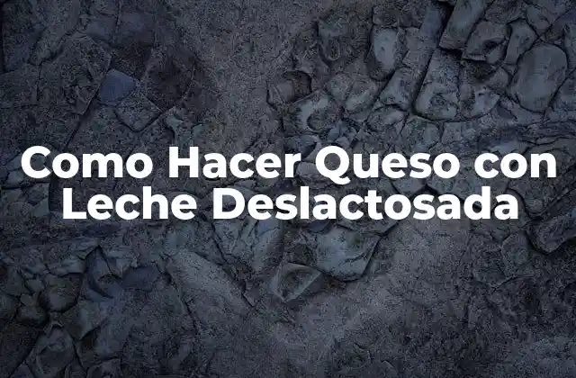 Como Hacer Queso con Leche Deslactosada 2 Queso con Leche Deslactosada: ¿Qué es y Para Qué Sirve?
