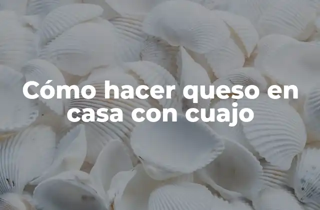 Cómo Hacer Queso en Casa con Cuajo