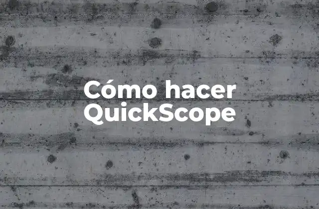 Cómo Hacer Quickscope