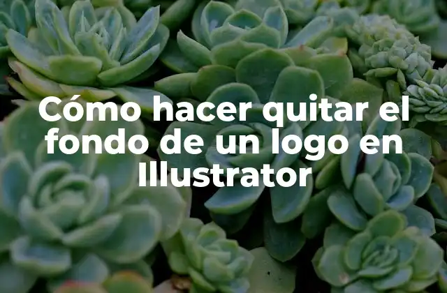 Cómo Hacer Quitar el Fondo de un Logo en Illustrator