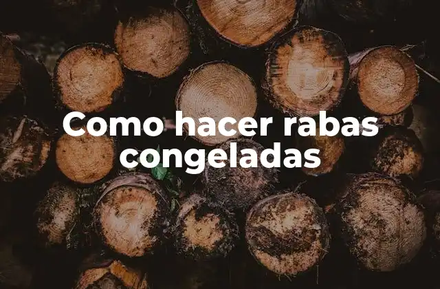 Como Hacer Rabas Congeladas