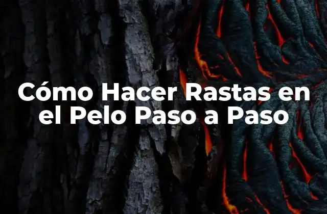 Cómo Hacer Rastas en el Pelo Paso a Paso