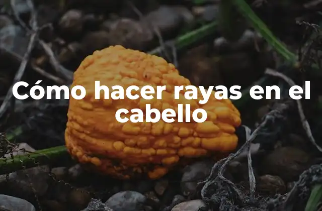 Cómo Hacer Rayas en el Cabello