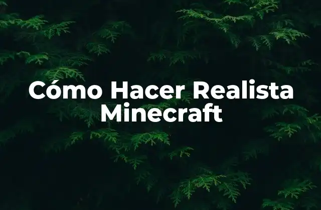 Cómo Hacer Realista Minecraft 2 Cómo Hacer Realista Minecraft
