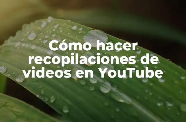 Cómo Hacer Recopilaciones de Videos en Youtube