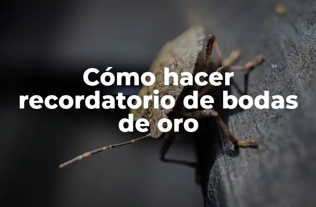 Cómo Hacer Recordatorio de Bodas de Oro 2 Cómo hacer recordatorio de bodas de oro