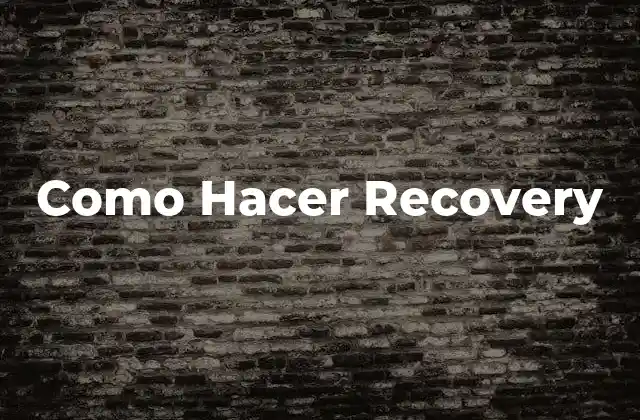 What is Recovery and How Does it Work?