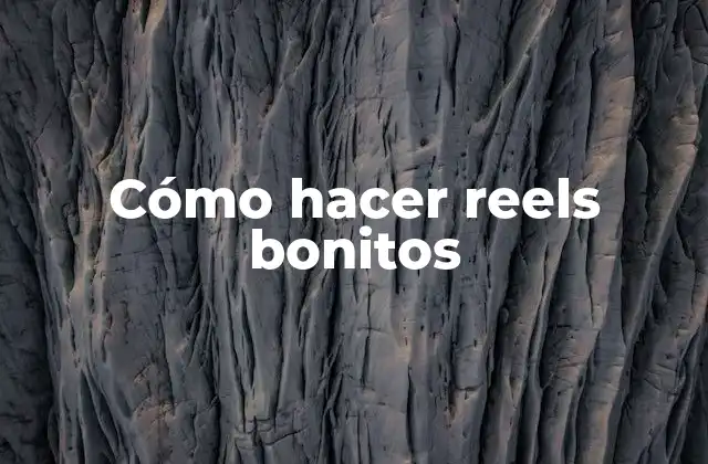 Cómo Hacer Reels Bonitos
