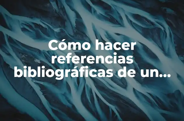 Cómo Hacer Referencias Bibliográficas de un Video