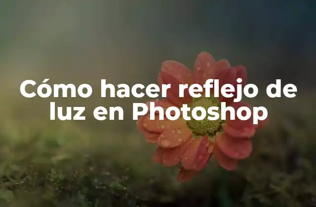 Cómo Hacer Reflejo de Luz en Photoshop