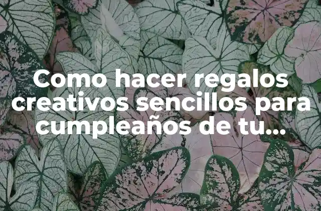 Como Hacer Regalos Creativos Sencillos para Cumpleaños de Tu Amiga