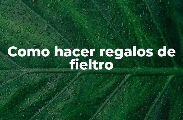 Como Hacer Regalos de Fieltro 2 ¿Qué son los regalos de fieltro y para qué sirven?