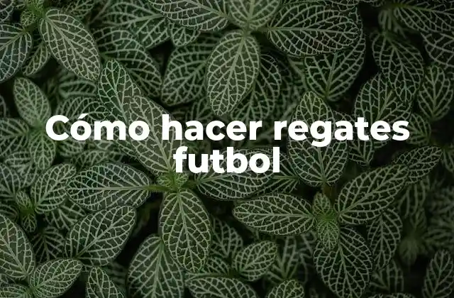 Cómo Hacer Regates Futbol