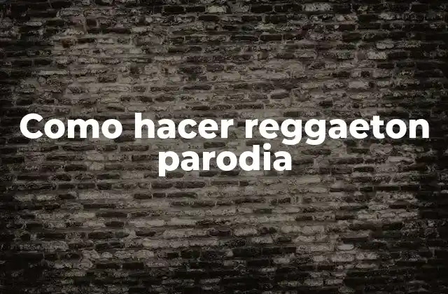 Como Hacer Reggaeton Parodia
